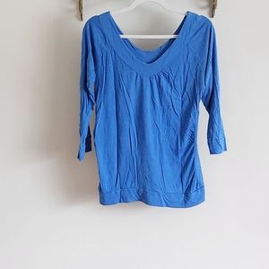 American Rag Blue Vneck Top